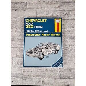 Chevrolet NOVA GEO PRIZM 1985-1990 Repair Manual Shop Service Book Haynes Chevy